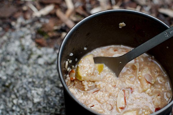 Outdoor Herbivore - Cooking Apple Quinoa Oatmeal