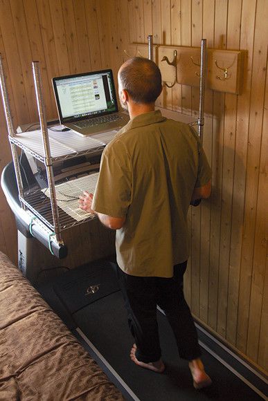 Treadmill Desk - Back View